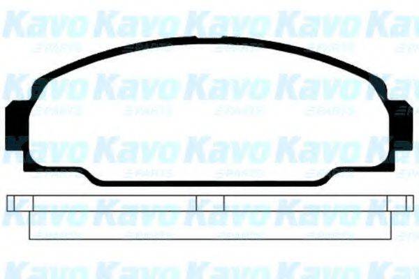 KAVO PARTS BP9015 Комплект гальмівних колодок, дискове гальмо