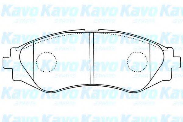 KAVO PARTS BP1011 Комплект гальмівних колодок, дискове гальмо