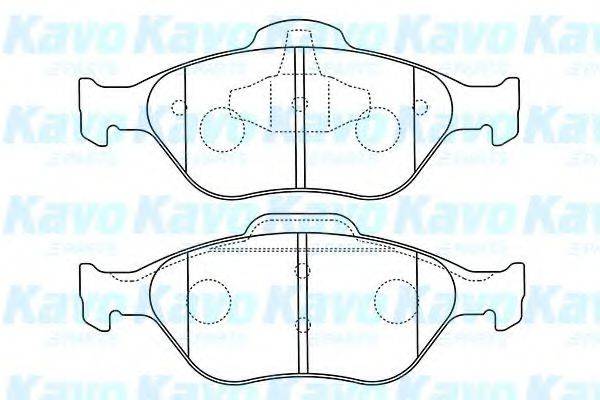 KAVO PARTS BP4567 Комплект гальмівних колодок, дискове гальмо