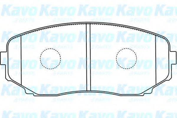 KAVO PARTS BP4573 Комплект гальмівних колодок, дискове гальмо