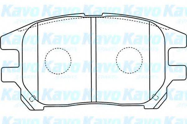 KAVO PARTS BP9111 Комплект гальмівних колодок, дискове гальмо