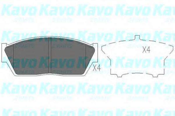 KAVO PARTS KBP2017 Комплект гальмівних колодок, дискове гальмо