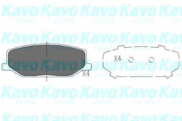 KAVO PARTS KBP8502 Комплект гальмівних колодок, дискове гальмо