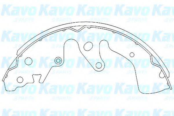 KAVO PARTS KBS8901 Комплект гальмівних колодок