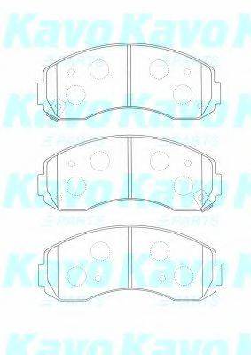 KAVO PARTS BP4020 Комплект гальмівних колодок, дискове гальмо
