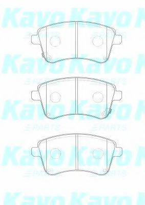 KAVO PARTS BP4025 Комплект гальмівних колодок, дискове гальмо