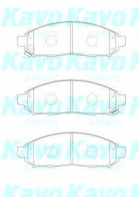 KAVO PARTS BP6620 Комплект гальмівних колодок, дискове гальмо