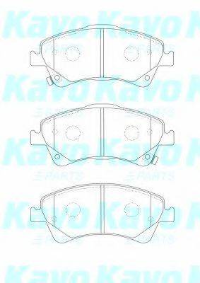 KAVO PARTS BP9128 Комплект гальмівних колодок, дискове гальмо