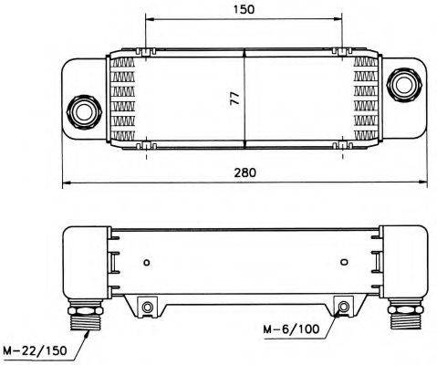 NRF 31008 масляний радіатор, моторне масло