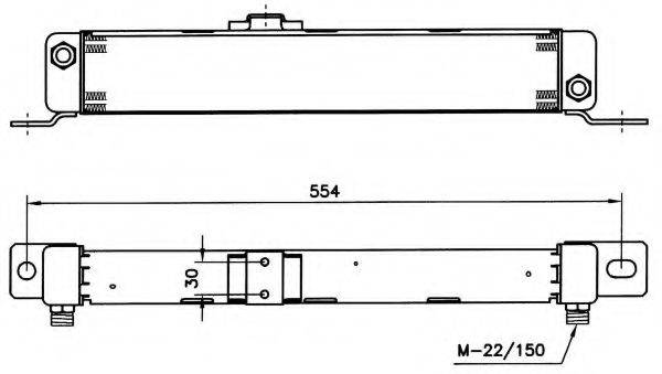 NRF 31043 масляний радіатор, моторне масло