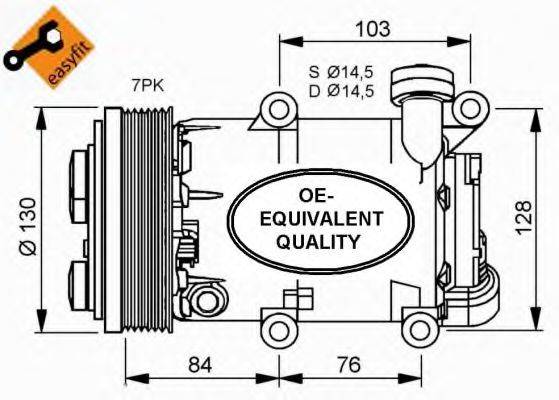 NRF 32410 Компресор, кондиціонер