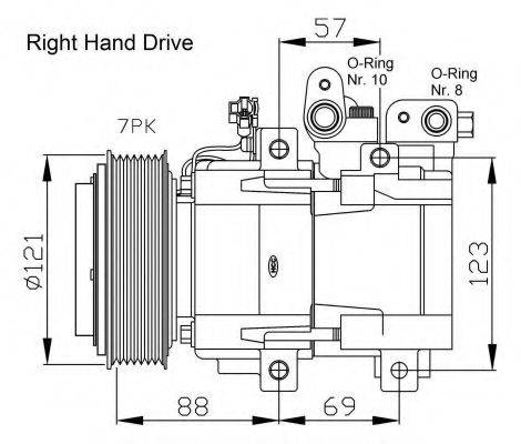 NRF 32443G Компресор, кондиціонер