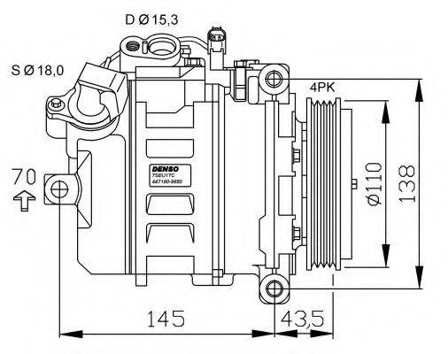 NRF 32520G Компресор, кондиціонер