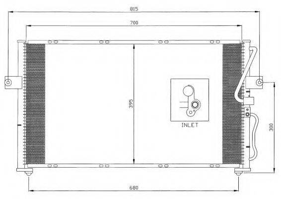 NRF 35396 Конденсатор, кондиціонер
