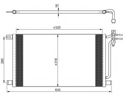 NRF 35748 Конденсатор, кондиціонер
