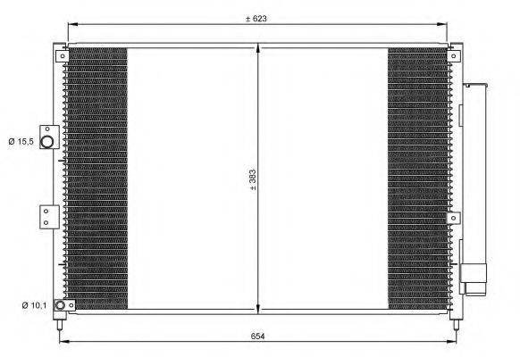 NRF 35865 Конденсатор, кондиціонер