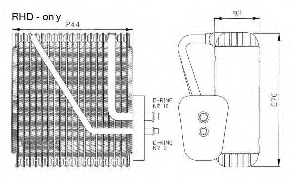 NRF 36046 Випарник, кондиціонер