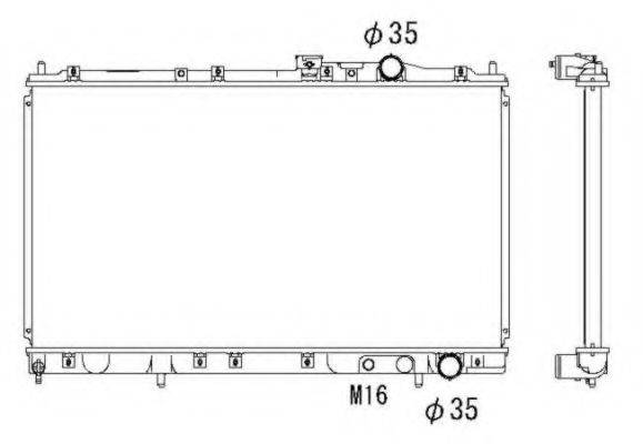 NRF 53296 Радіатор, охолодження двигуна