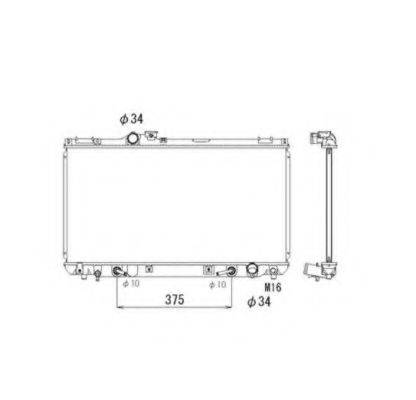 NRF 53586 Радіатор, охолодження двигуна