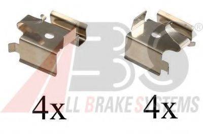 A.B.S. 1697Q Комплектуючі, колодки дискового гальма