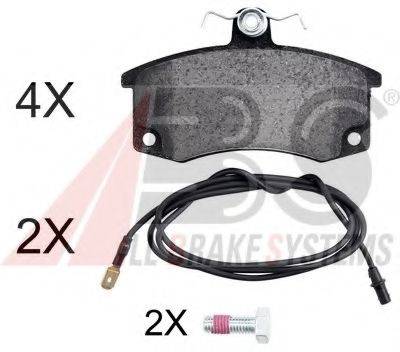 A.B.S. 37079OE Комплект гальмівних колодок, дискове гальмо