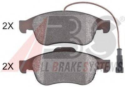 A.B.S. 37774OE Комплект гальмівних колодок, дискове гальмо