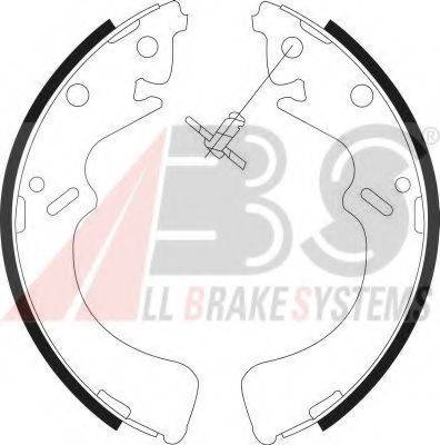 A.B.S. 9037 Комплект гальмівних колодок
