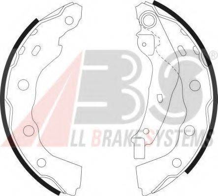 A.B.S. 9063 Комплект гальмівних колодок