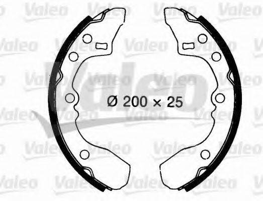 VALEO 562702 Комплект гальмівних колодок