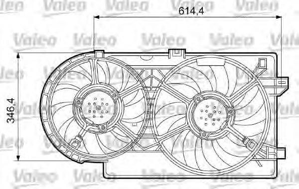 VALEO 698409 Електродвигун, вентилятор радіатора