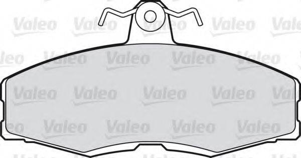 VALEO 551665 Комплект гальмівних колодок, дискове гальмо