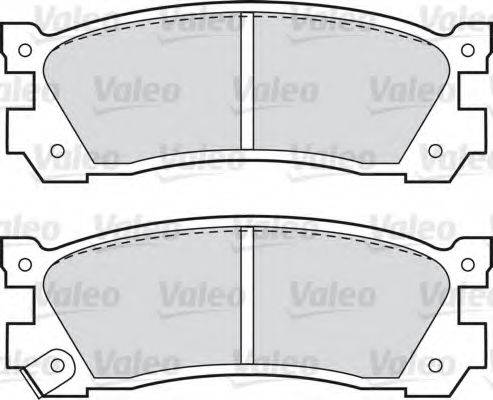 VALEO 551729 Комплект гальмівних колодок, дискове гальмо