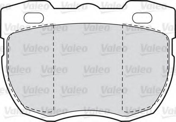 VALEO 598498 Комплект гальмівних колодок, дискове гальмо