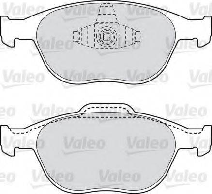 VALEO 598639 Комплект гальмівних колодок, дискове гальмо