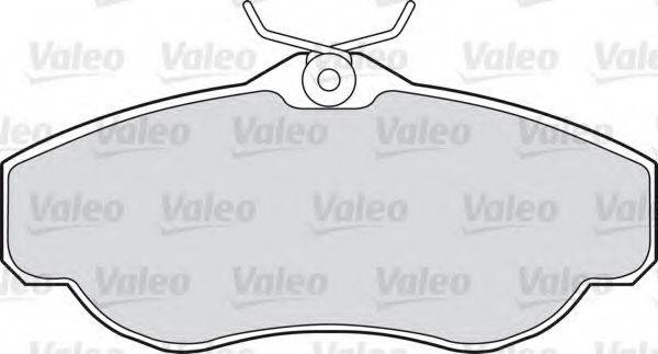 VALEO 598441 Комплект гальмівних колодок, дискове гальмо