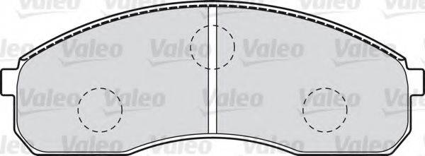 VALEO 598821 Комплект гальмівних колодок, дискове гальмо