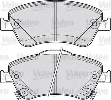 VALEO 601040 Комплект гальмівних колодок, дискове гальмо