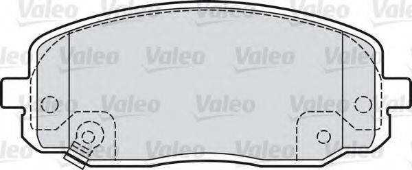 VALEO 598707 Комплект гальмівних колодок, дискове гальмо