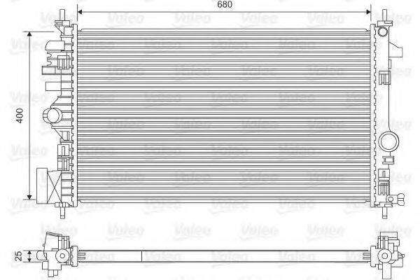 VALEO 735482 Радіатор, охолодження двигуна