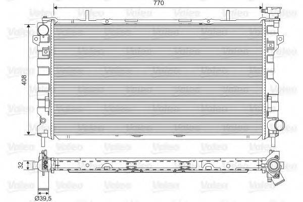 VALEO 734440 Радіатор, охолодження двигуна