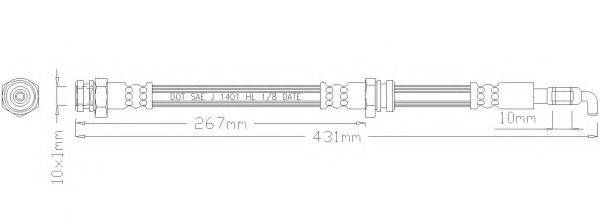 REMKAFLEX 6051 Гальмівний шланг