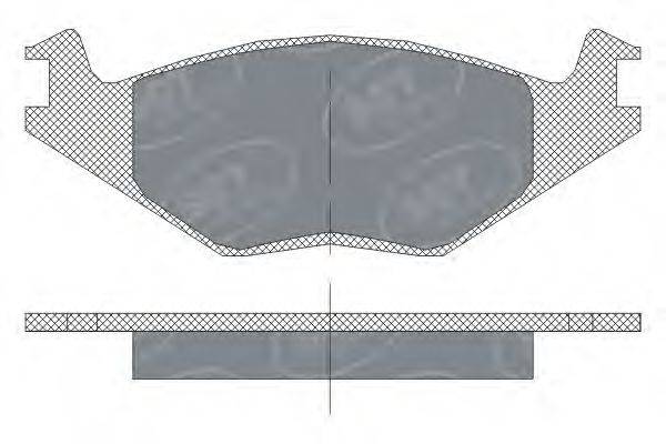 SCT GERMANY SP115PR Комплект гальмівних колодок, дискове гальмо