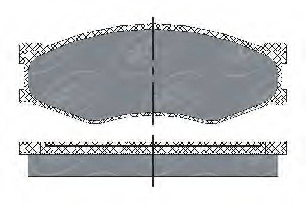 SCT GERMANY SP119PR Комплект гальмівних колодок, дискове гальмо