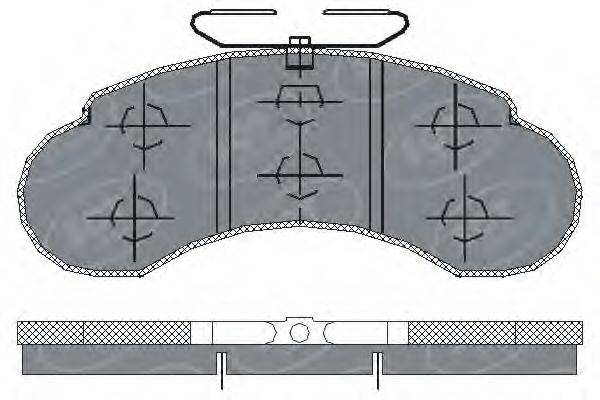 SCT GERMANY SP155PR Комплект гальмівних колодок, дискове гальмо
