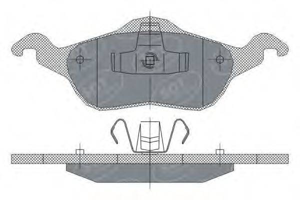 SCT GERMANY SP237PR Комплект гальмівних колодок, дискове гальмо