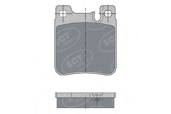 SCT GERMANY SP255PR Комплект гальмівних колодок, дискове гальмо
