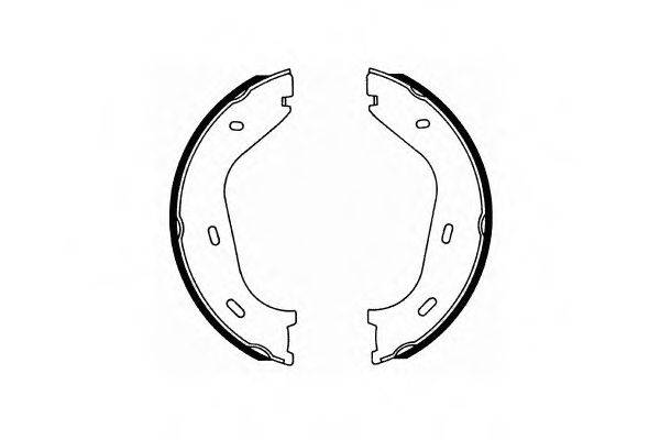 SCT GERMANY SS515 Комплект гальмівних колодок, стоянкова гальмівна система