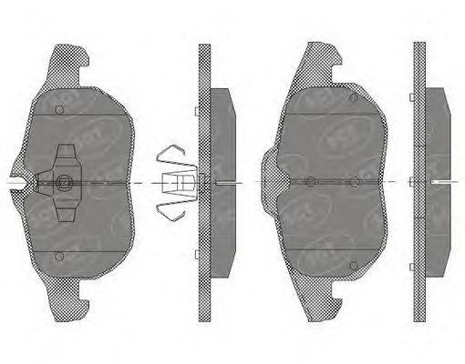 SCT GERMANY SP431PR Комплект гальмівних колодок, дискове гальмо