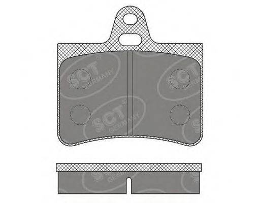 SCT GERMANY SP635PR Комплект гальмівних колодок, дискове гальмо