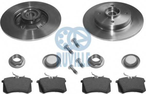 RUVILLE 6643BD1 Комплект гальм, дисковий гальмівний механізм